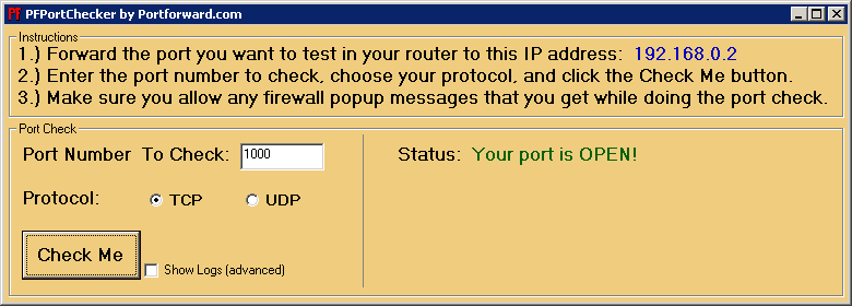 PFPortChecker